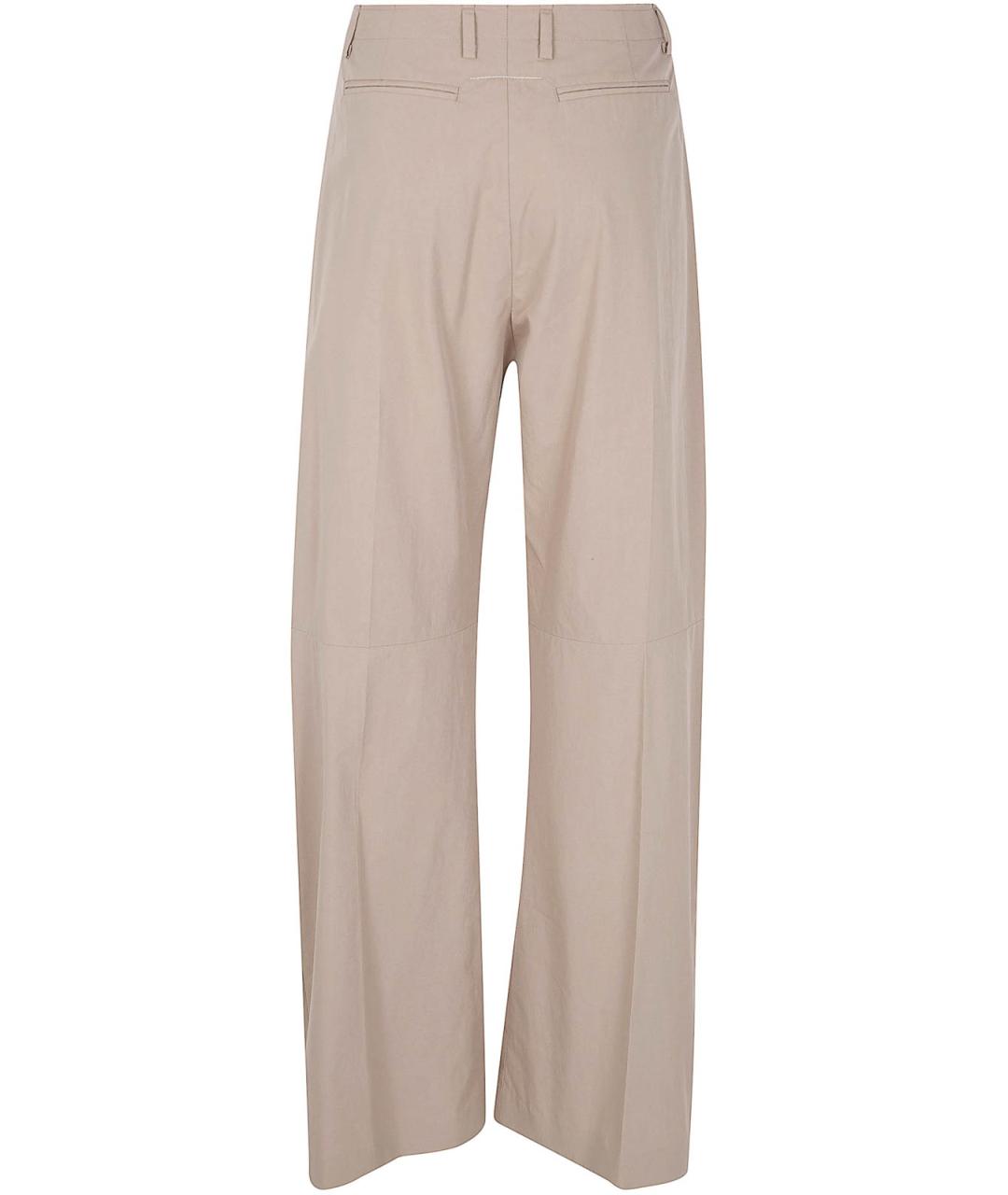 MM6 MAISON MARGIELA Розовые хлопковые брюки широкие, фото 2