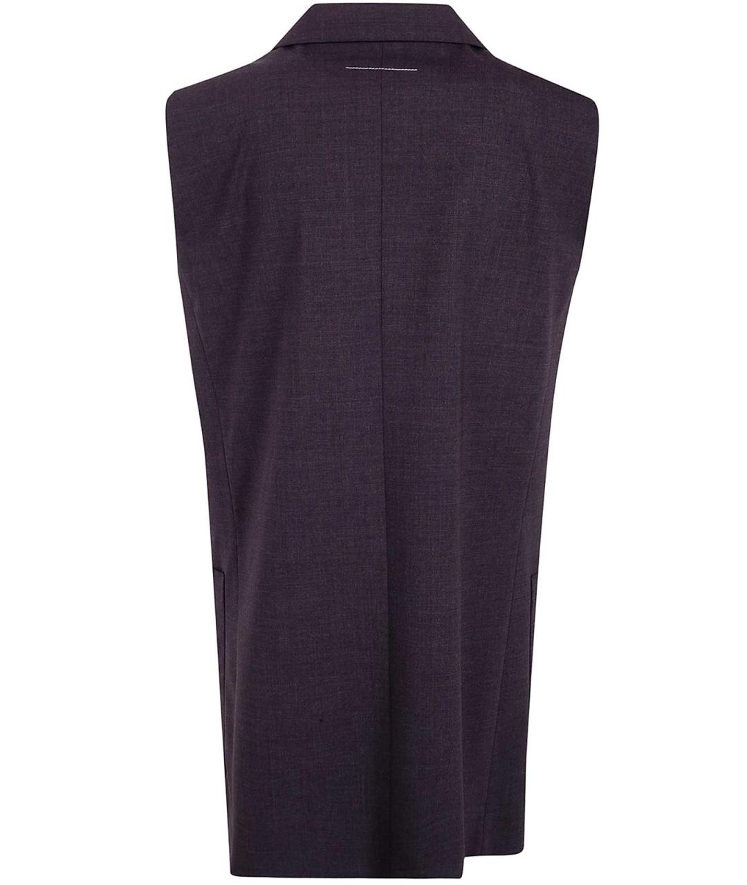 MM6 MAISON MARGIELA Коричневый полиэстеровый жилет, фото 2