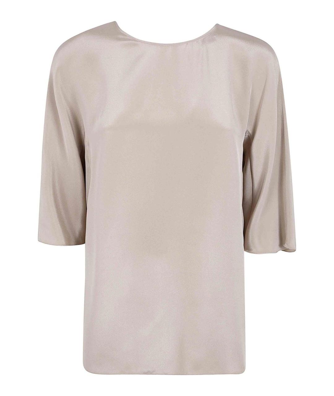 MAX MARA Розовая шелковая блузы, фото 1