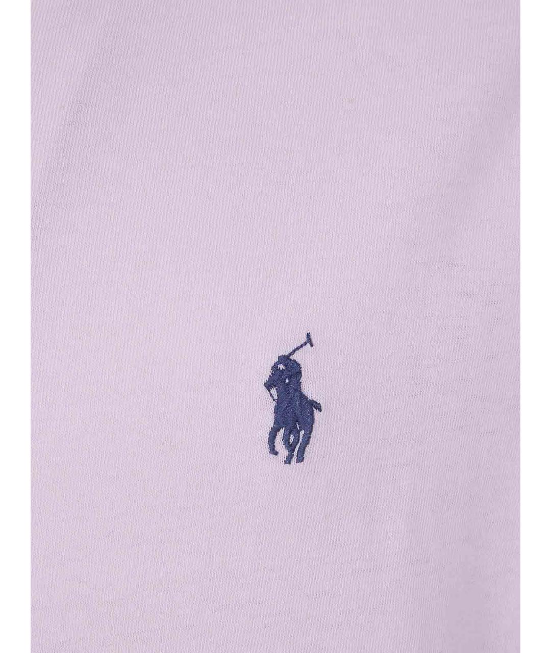 POLO RALPH LAUREN Розовое хлопковое поло с коротким рукавом, фото 3