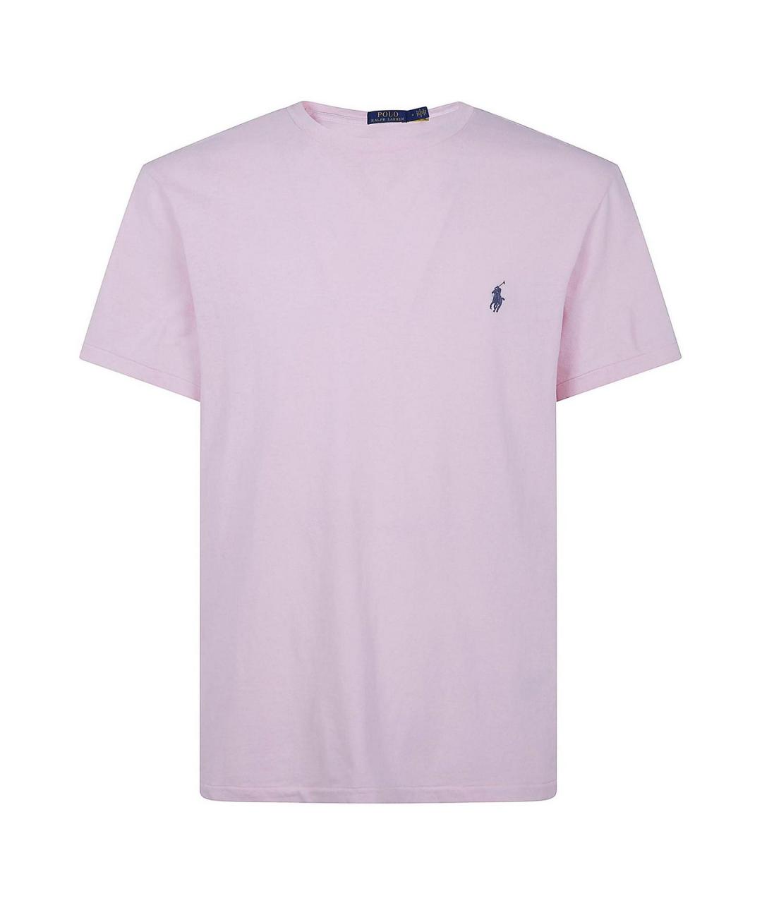 POLO RALPH LAUREN Розовая хлопковая футболка, фото 1
