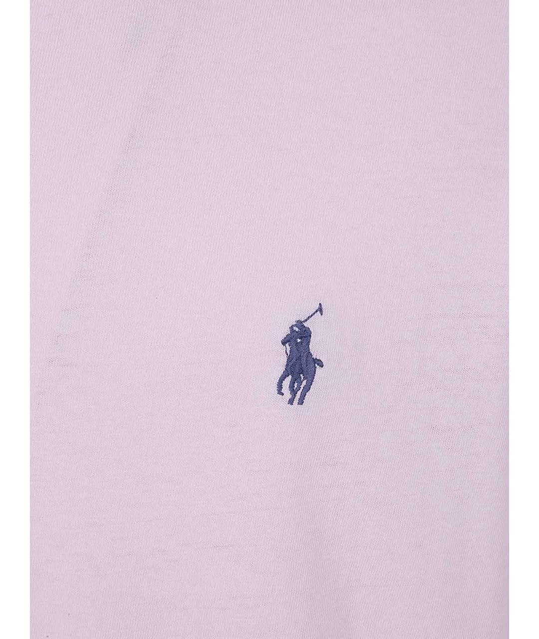 POLO RALPH LAUREN Розовая хлопковая футболка, фото 2