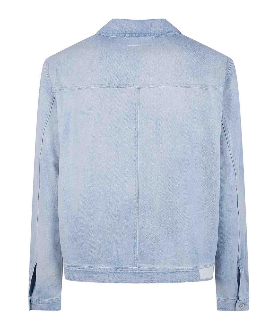 MM6 MAISON MARGIELA Синяя хлопковая куртка, фото 3