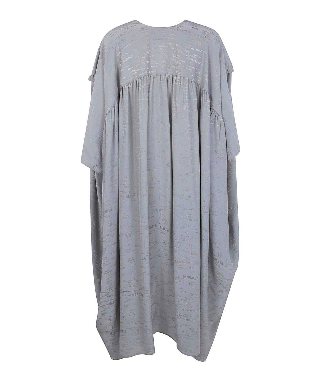 MM6 MAISON MARGIELA Серое вискозное повседневное платье, фото 2