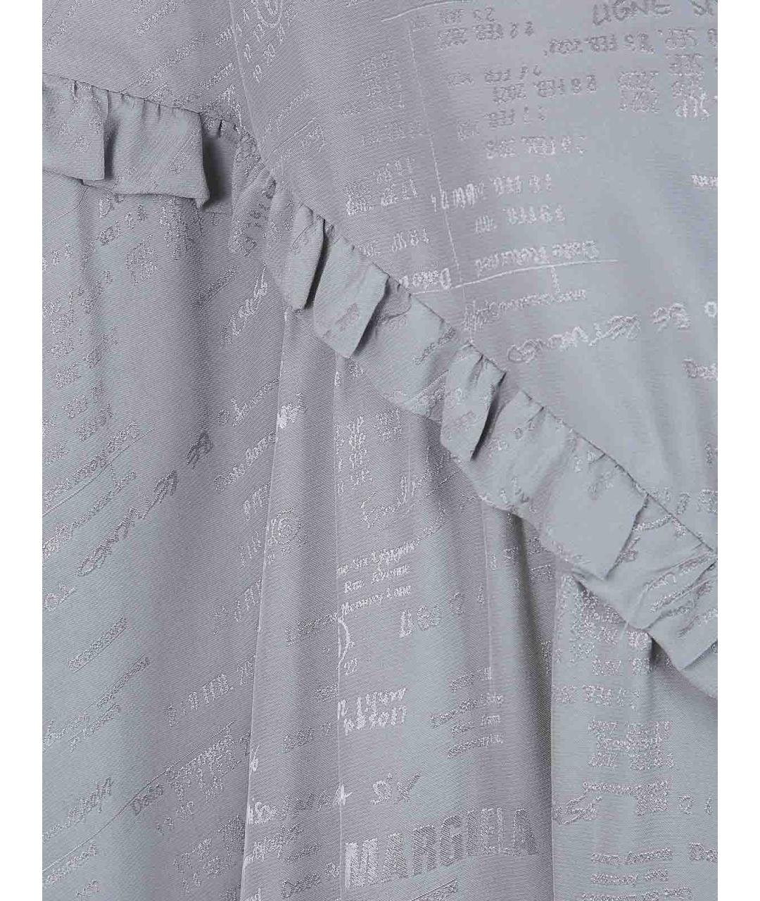 MM6 MAISON MARGIELA Серое вискозное повседневное платье, фото 3