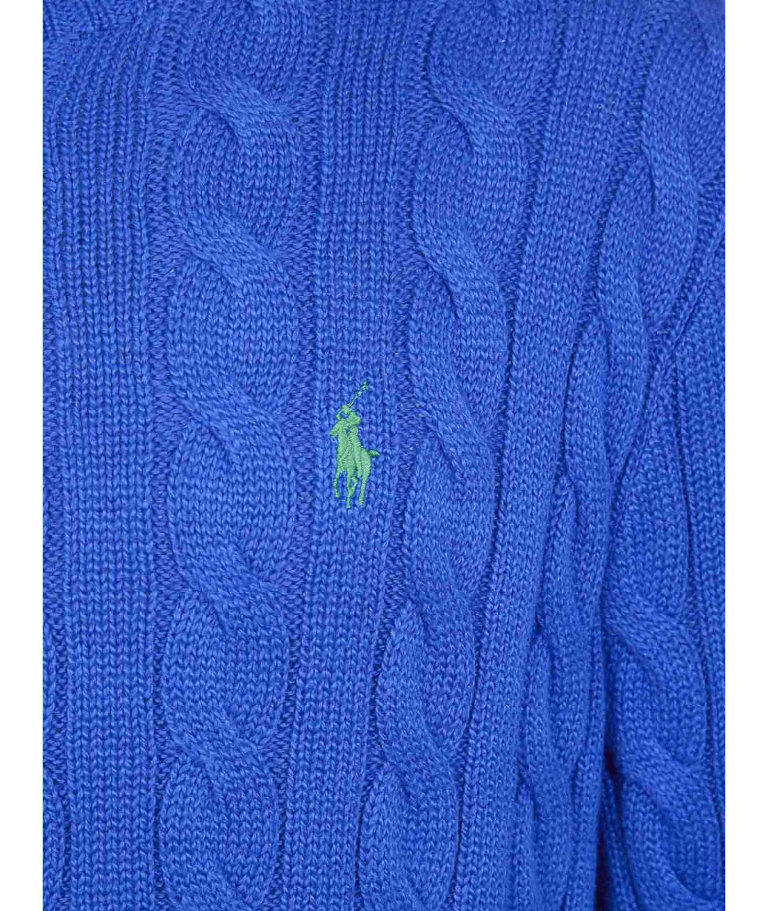 POLO RALPH LAUREN Синий хлопковый джемпер / свитер, фото 3