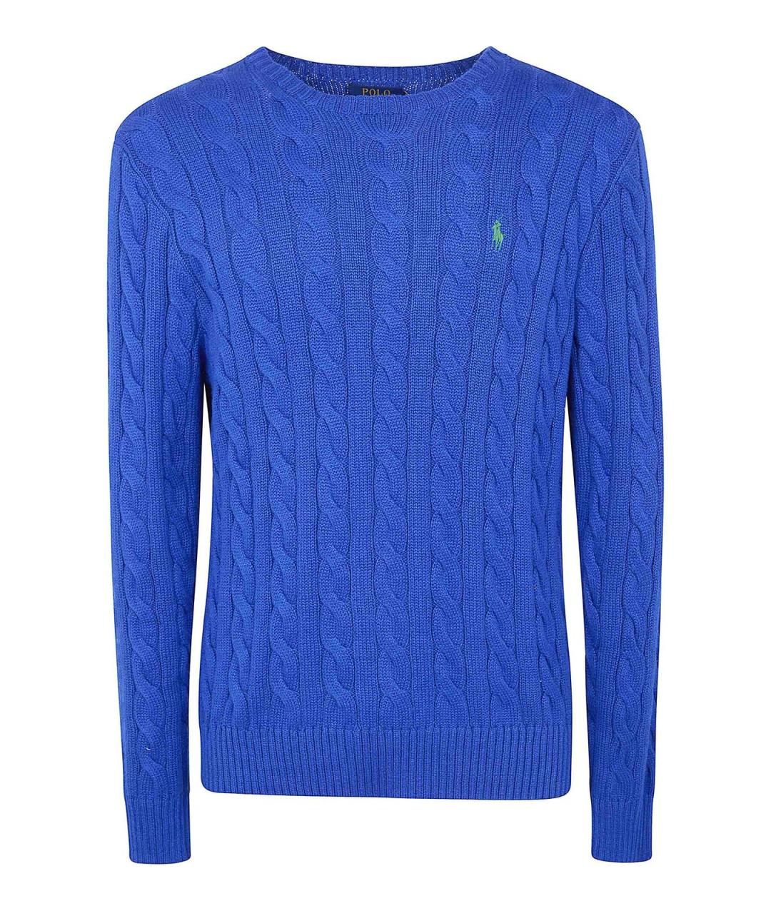 POLO RALPH LAUREN Синий хлопковый джемпер / свитер, фото 1