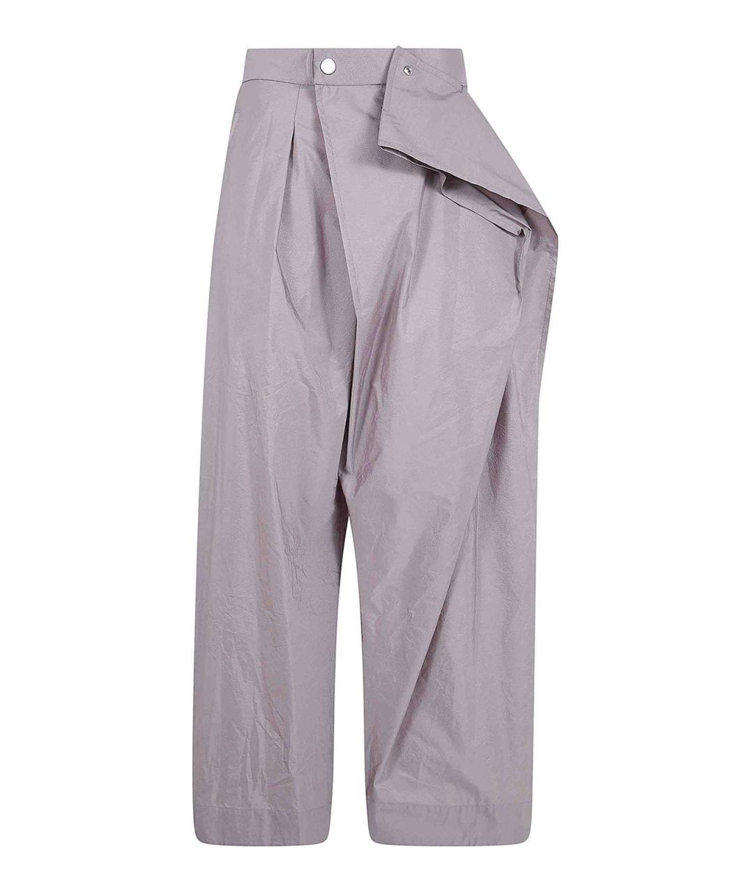 ISSEY MIYAKE Серые полиэстеровые брюки широкие, фото 1