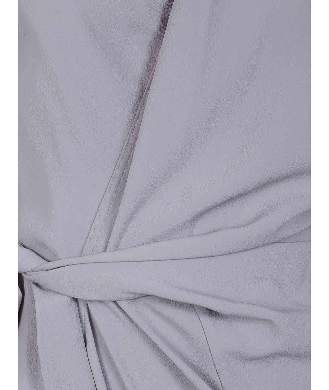 RICK OWENS Серое шелковое вечернее платье, фото 3