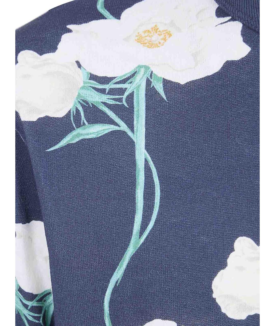 KENZO Синяя хлопковая футболка, фото 3