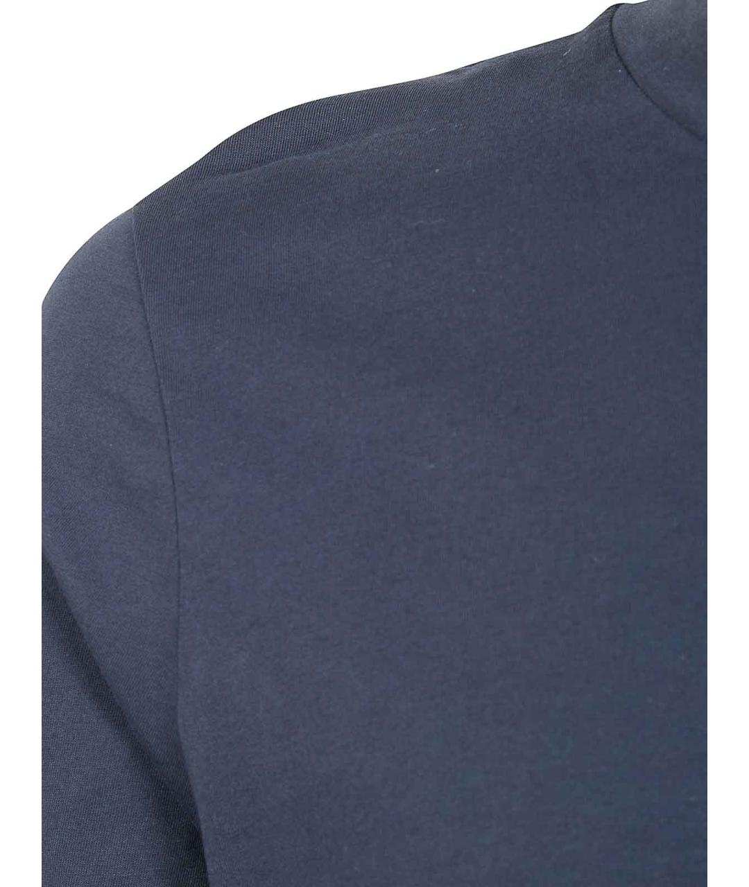 JIL SANDER Синяя хлопковая футболка, фото 3