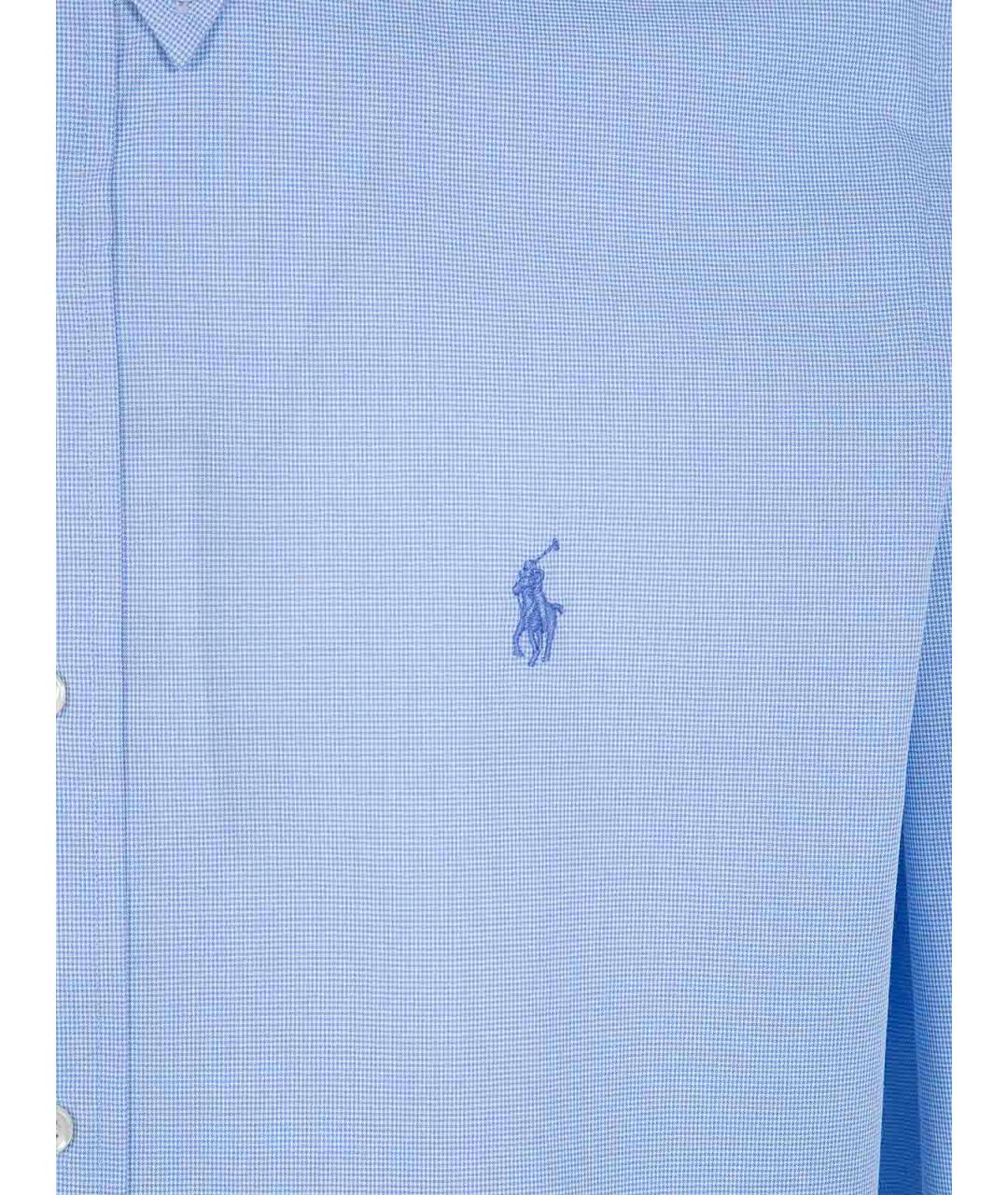 POLO RALPH LAUREN Голубая хлопковая кэжуал рубашка, фото 3