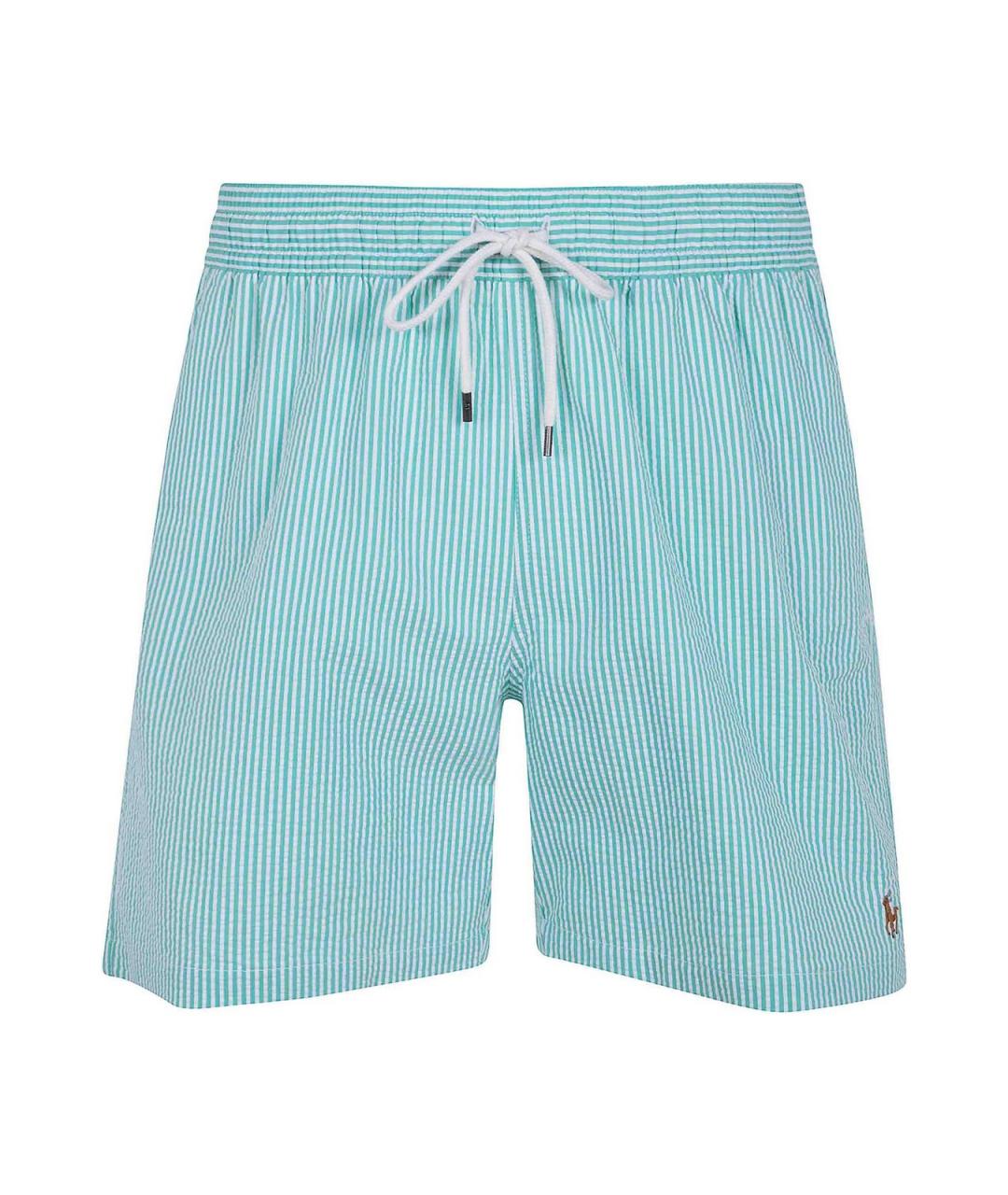 POLO RALPH LAUREN Зеленые полиэстеровые шорты, фото 1