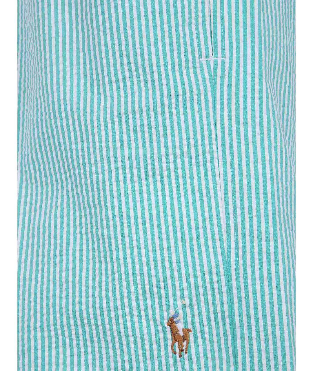 POLO RALPH LAUREN Зеленые полиэстеровые шорты, фото 3