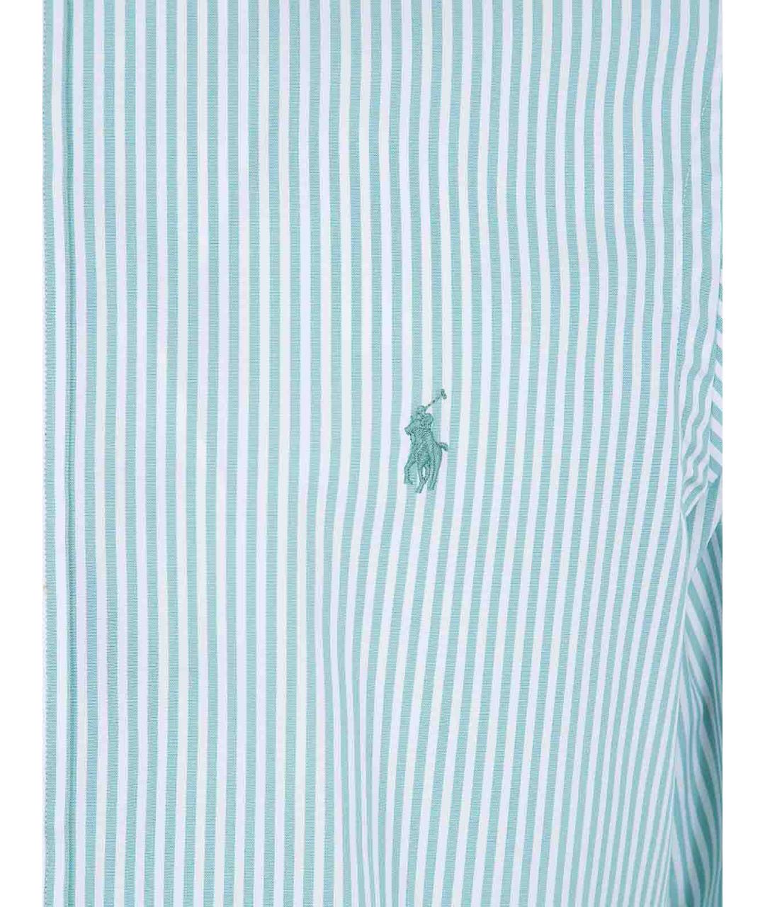 POLO RALPH LAUREN Зеленая хлопковая кэжуал рубашка, фото 3