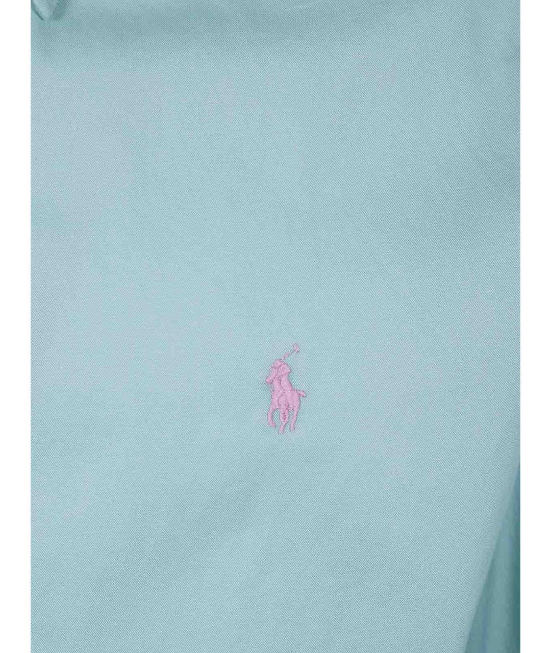 POLO RALPH LAUREN Зеленая хлопковая кэжуал рубашка, фото 3