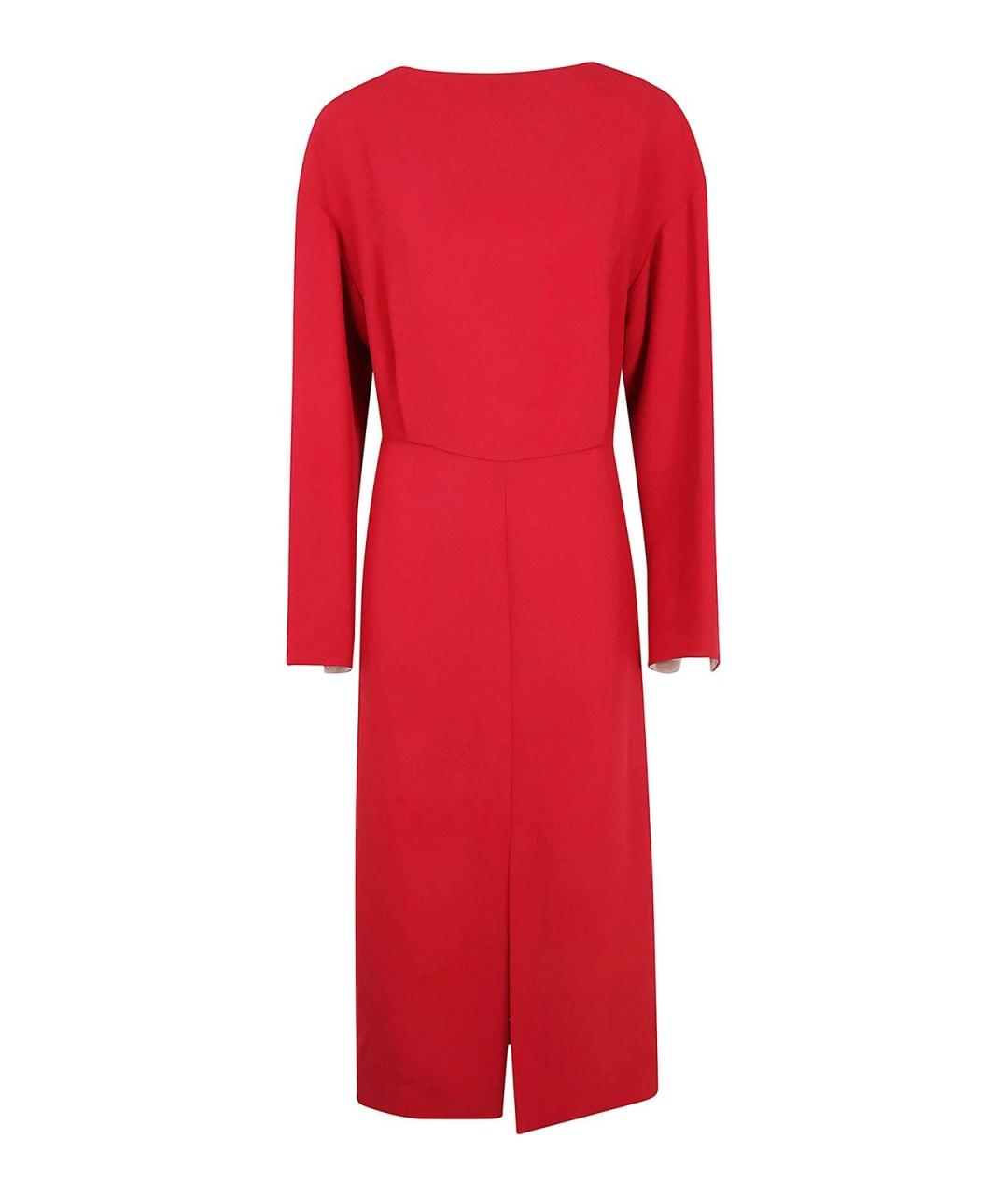 Carven Красное вискозное платье, фото 1