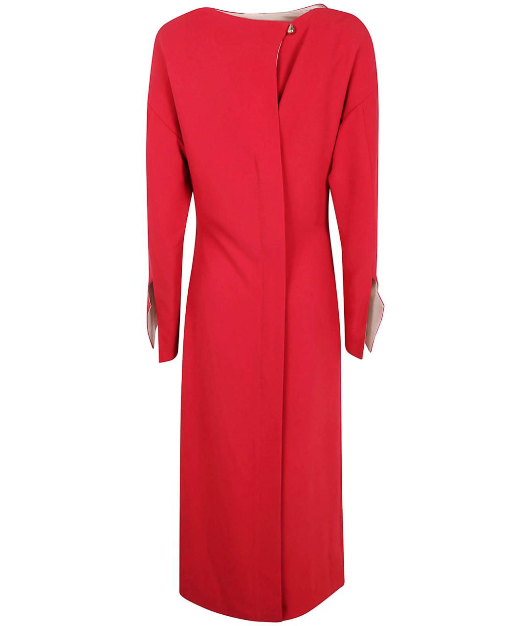 Carven Красное вискозное платье, фото 2