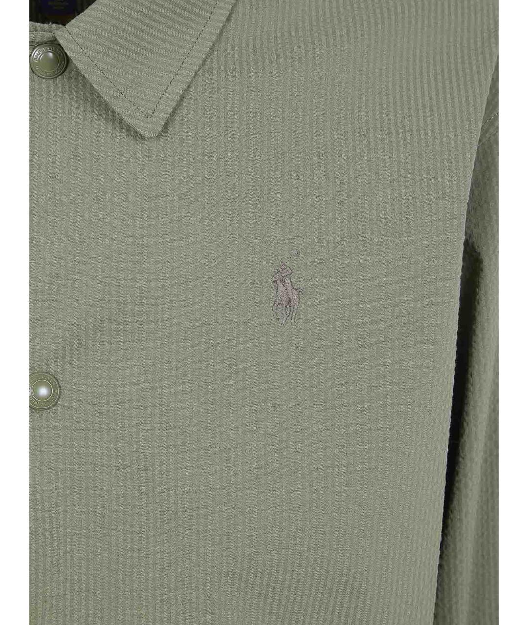 POLO RALPH LAUREN Зеленая полиэстеровая куртка, фото 3
