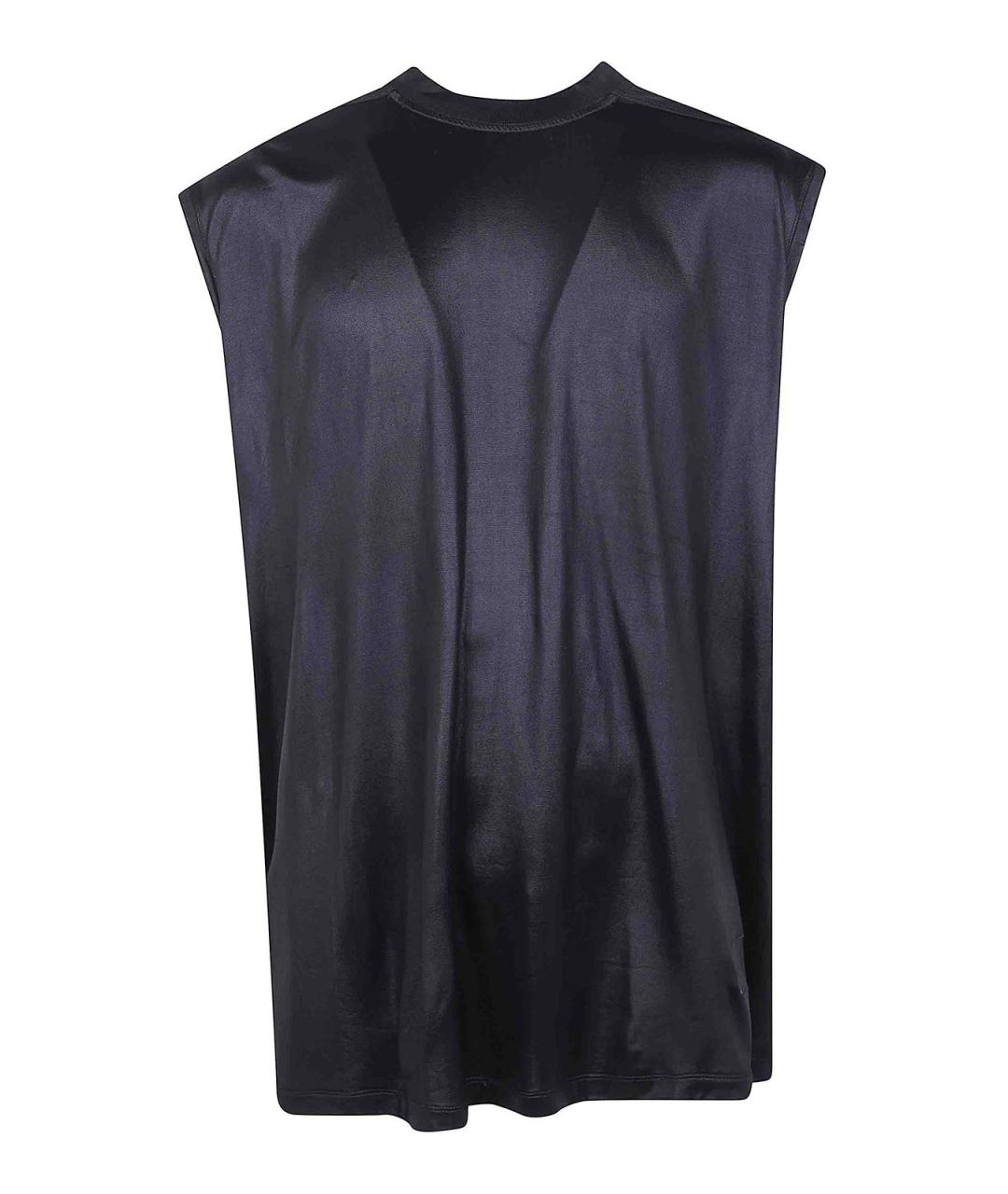 RICK OWENS Черная синтетическая майка, фото 1