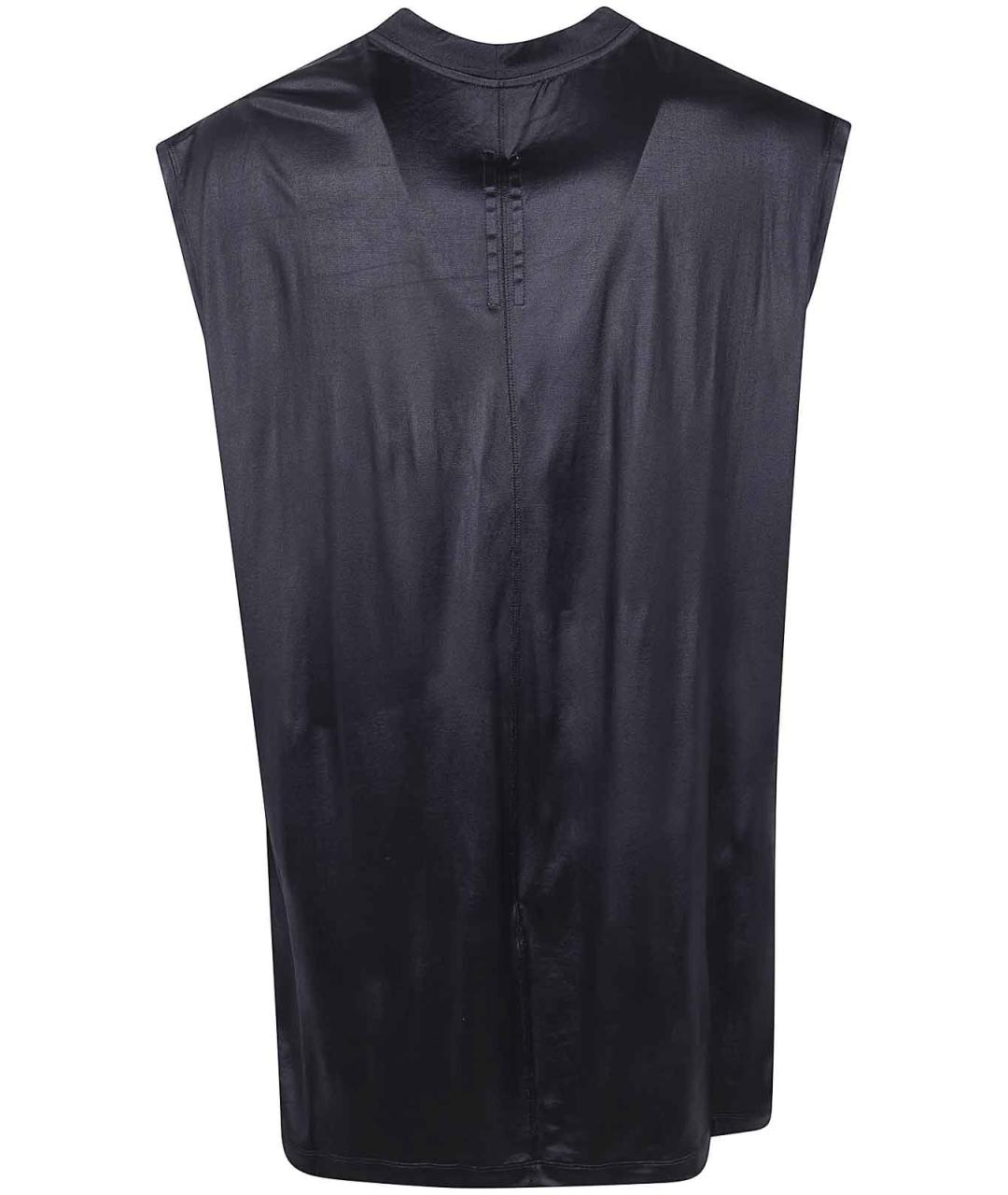 RICK OWENS Черная синтетическая майка, фото 2