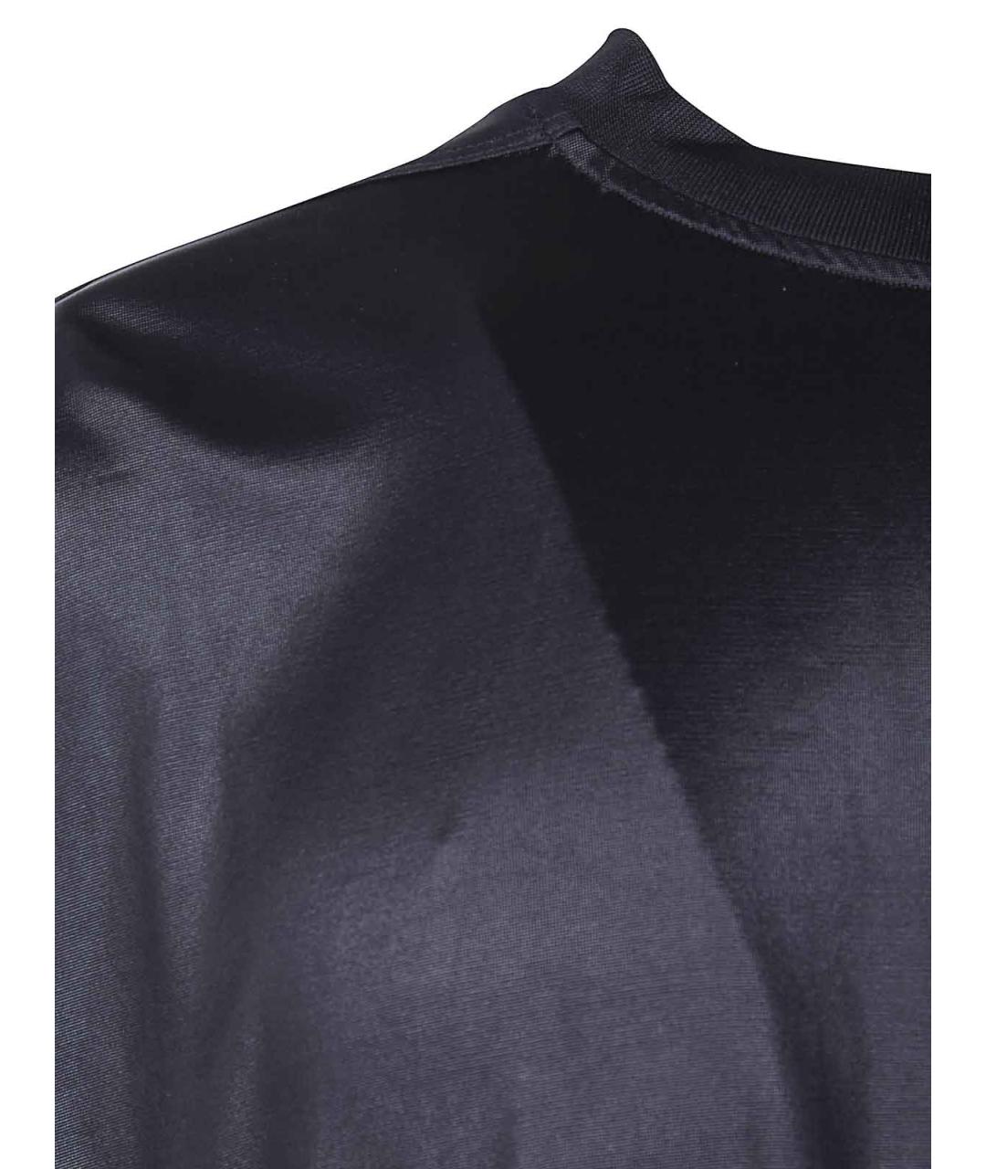 RICK OWENS Черная синтетическая майка, фото 3