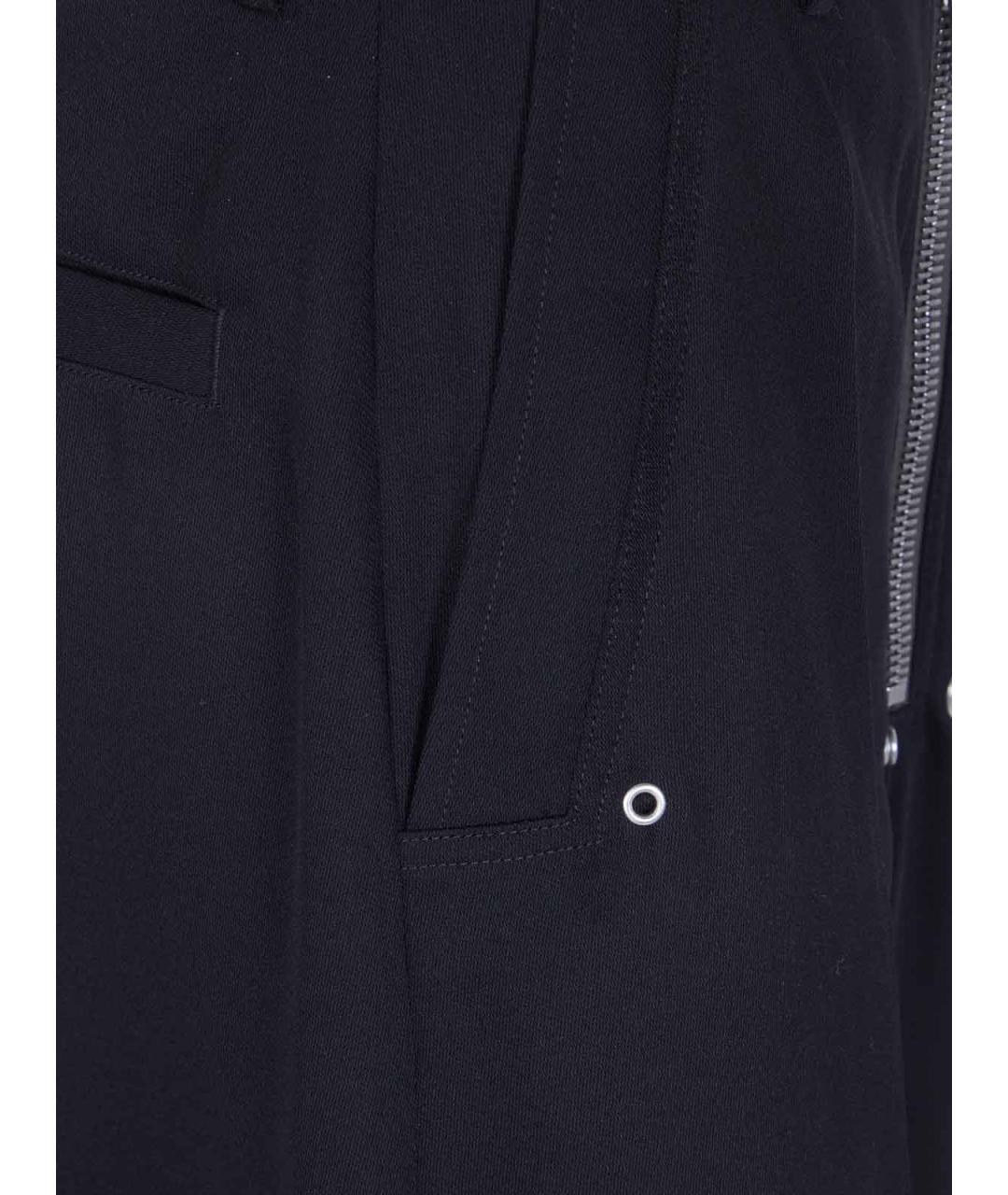RICK OWENS Черные шерстяные брюки широкие, фото 3