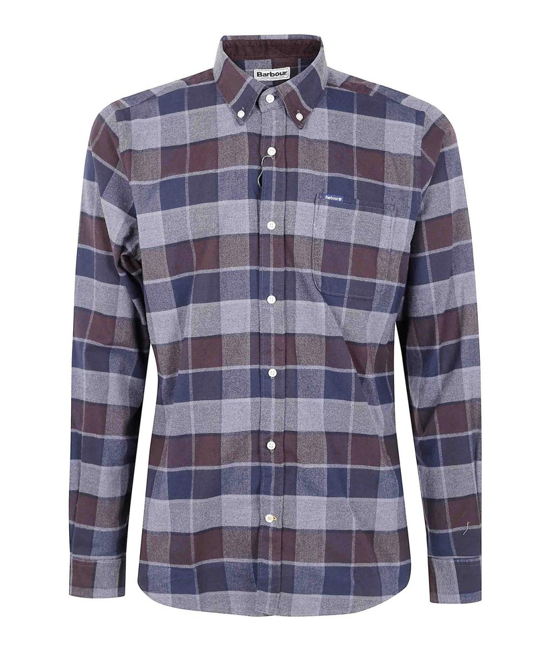BARBOUR Коричневая хлопковая кэжуал рубашка, фото 1