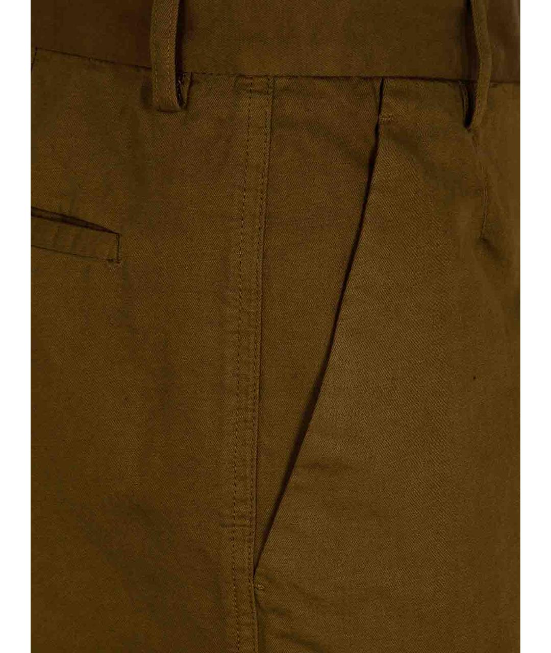 ZEGNA Коричневые хлопковые шорты, фото 3