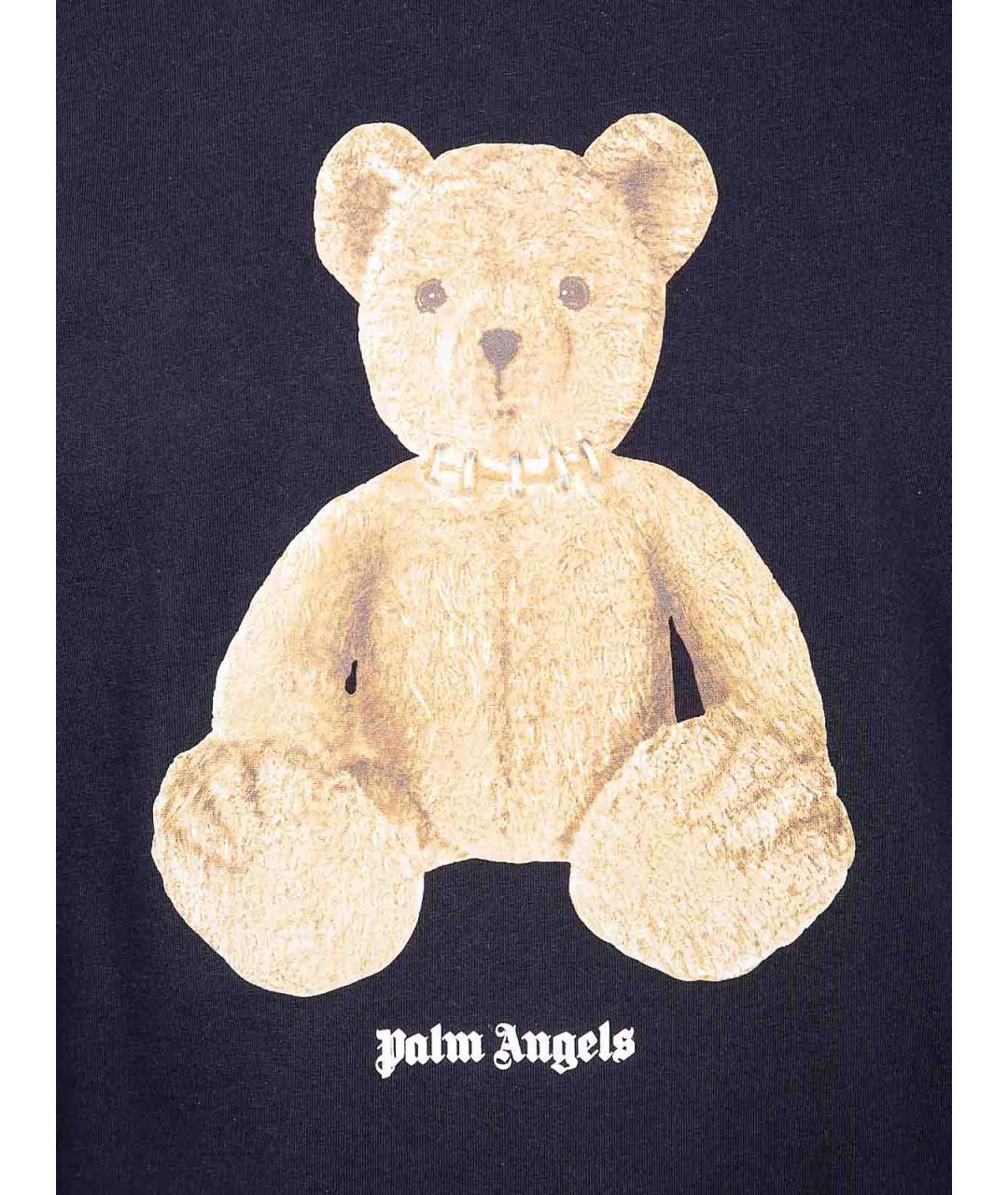 PALM ANGELS Черная хлопковая футболка, фото 3