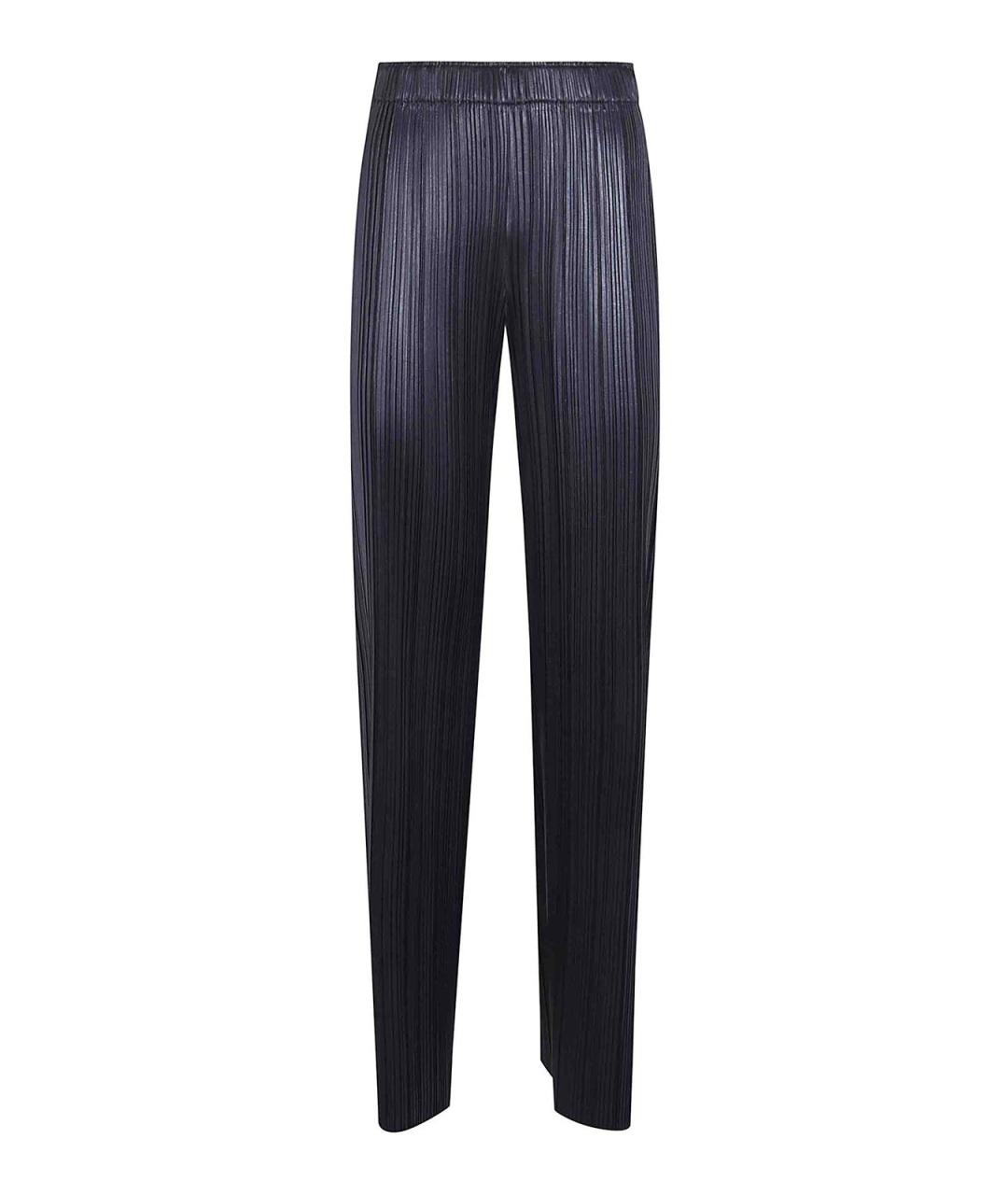 PHOEBE PHILO Черные полиэстеровые брюки широкие, фото 1