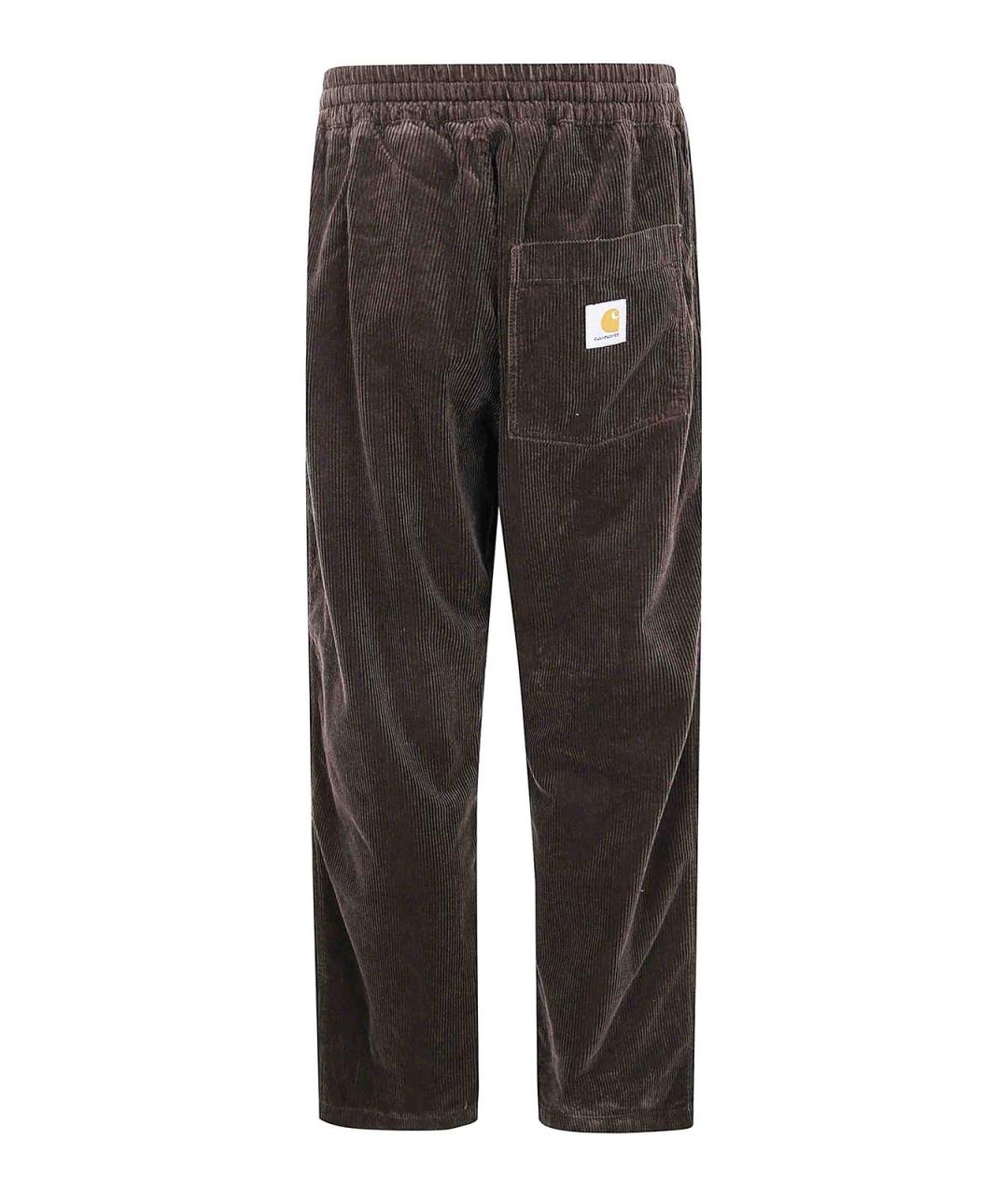 CARHARTT Коричневые хлопковые повседневные брюки, фото 2
