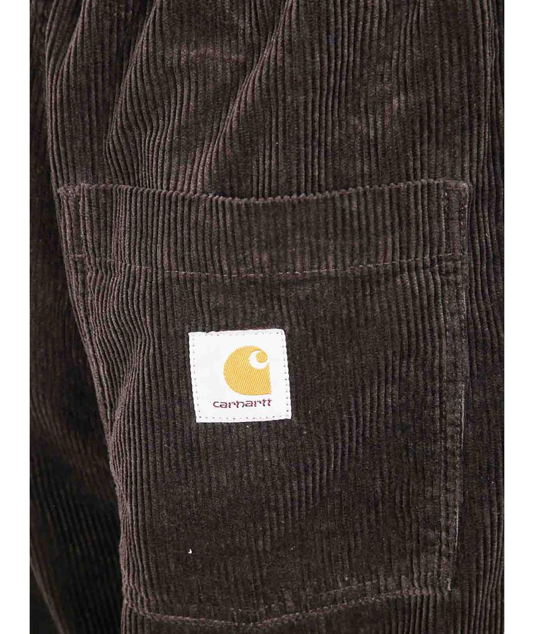 CARHARTT Коричневые хлопковые повседневные брюки, фото 3