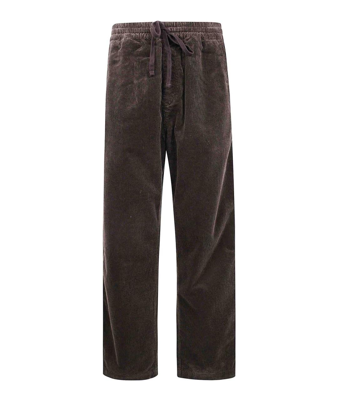 CARHARTT Коричневые хлопковые повседневные брюки, фото 1