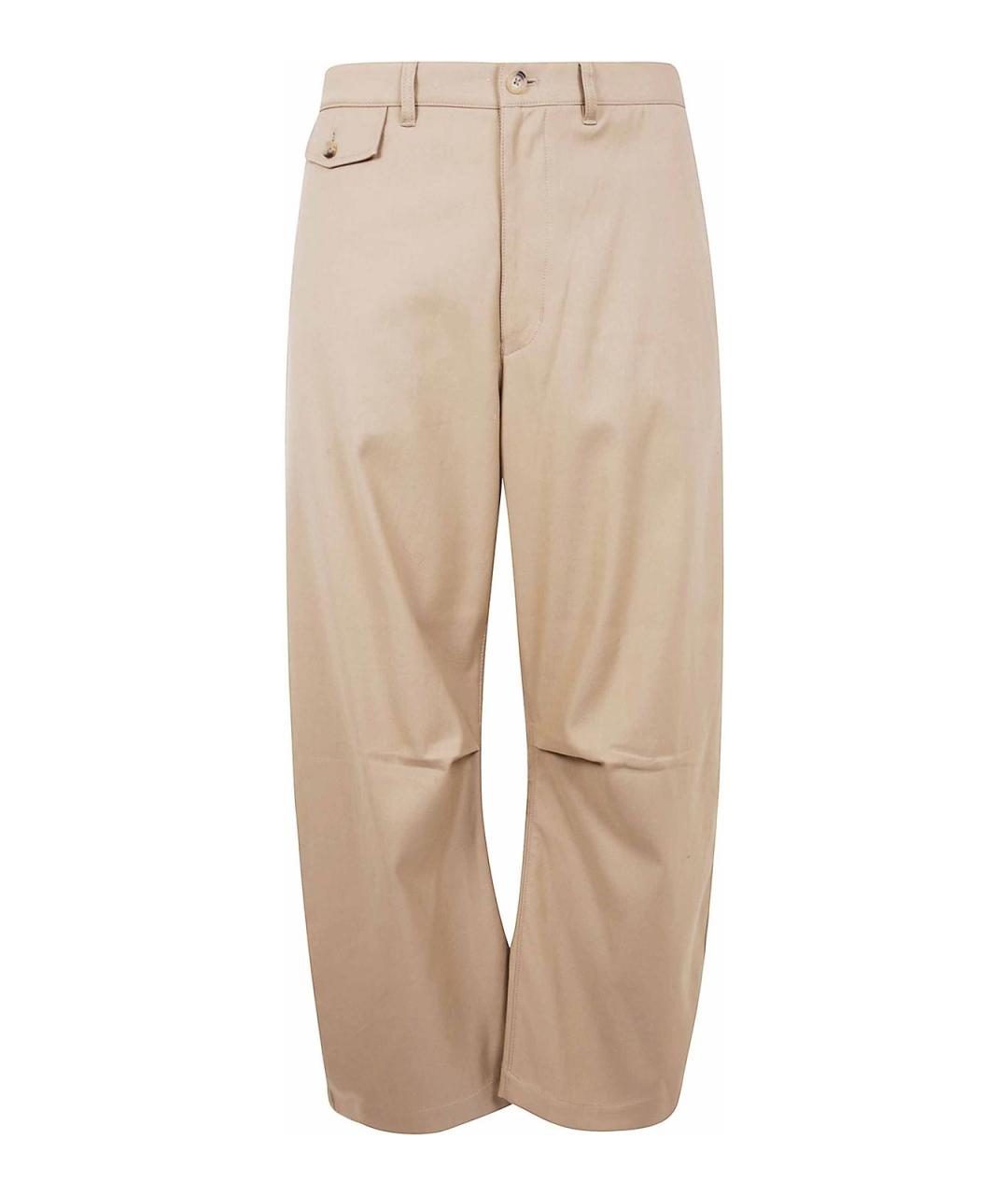 COMME DES GARÇONS HOMME PLUS Розовые хлопковые повседневные брюки, фото 1