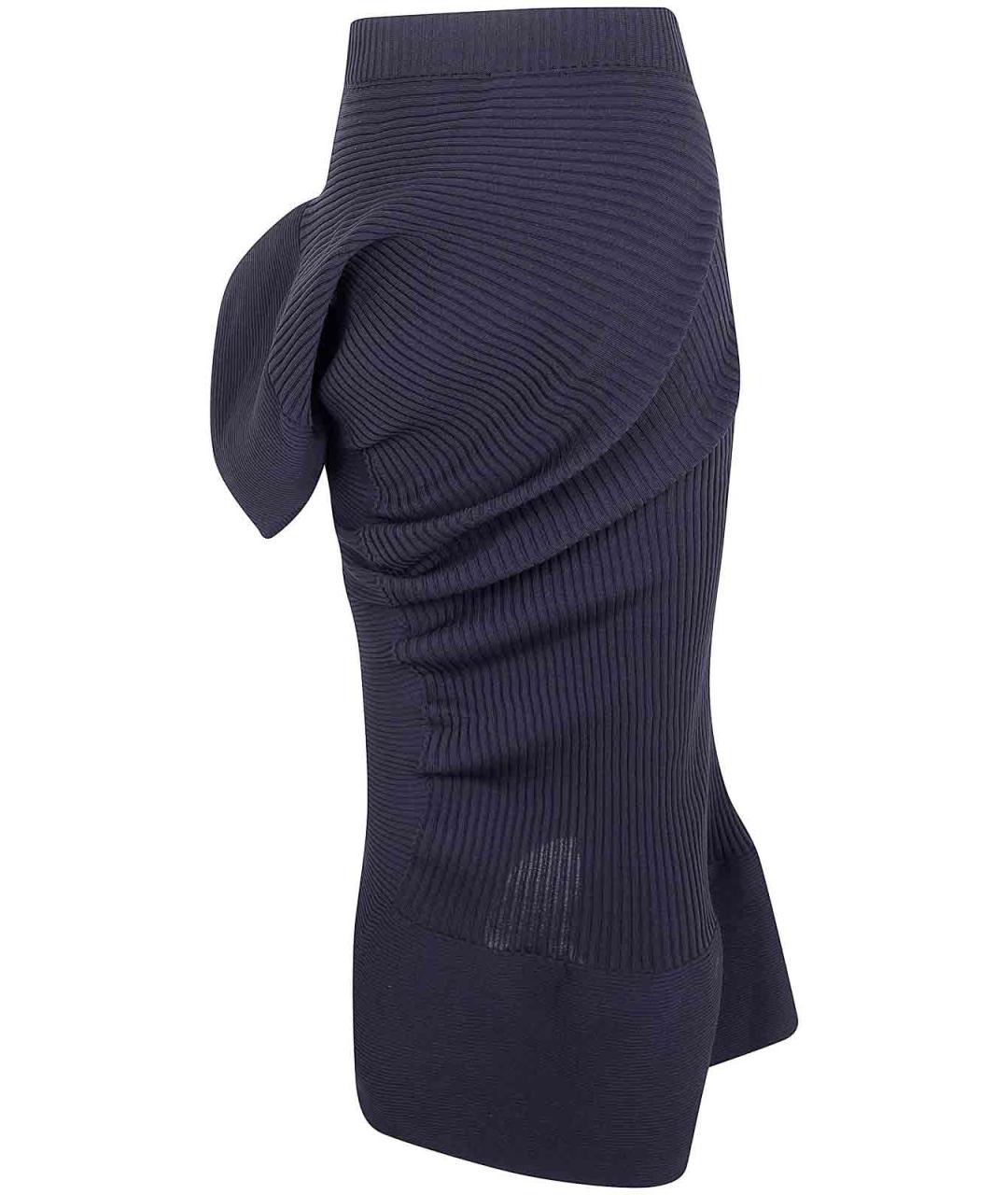 ISSEY MIYAKE Черная полиэстеровая юбка миди, фото 2