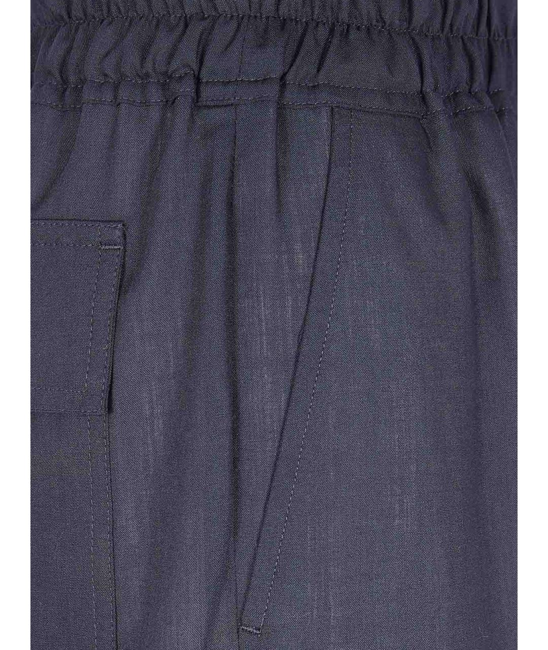 RICK OWENS Черные хлопковые прямые брюки, фото 3