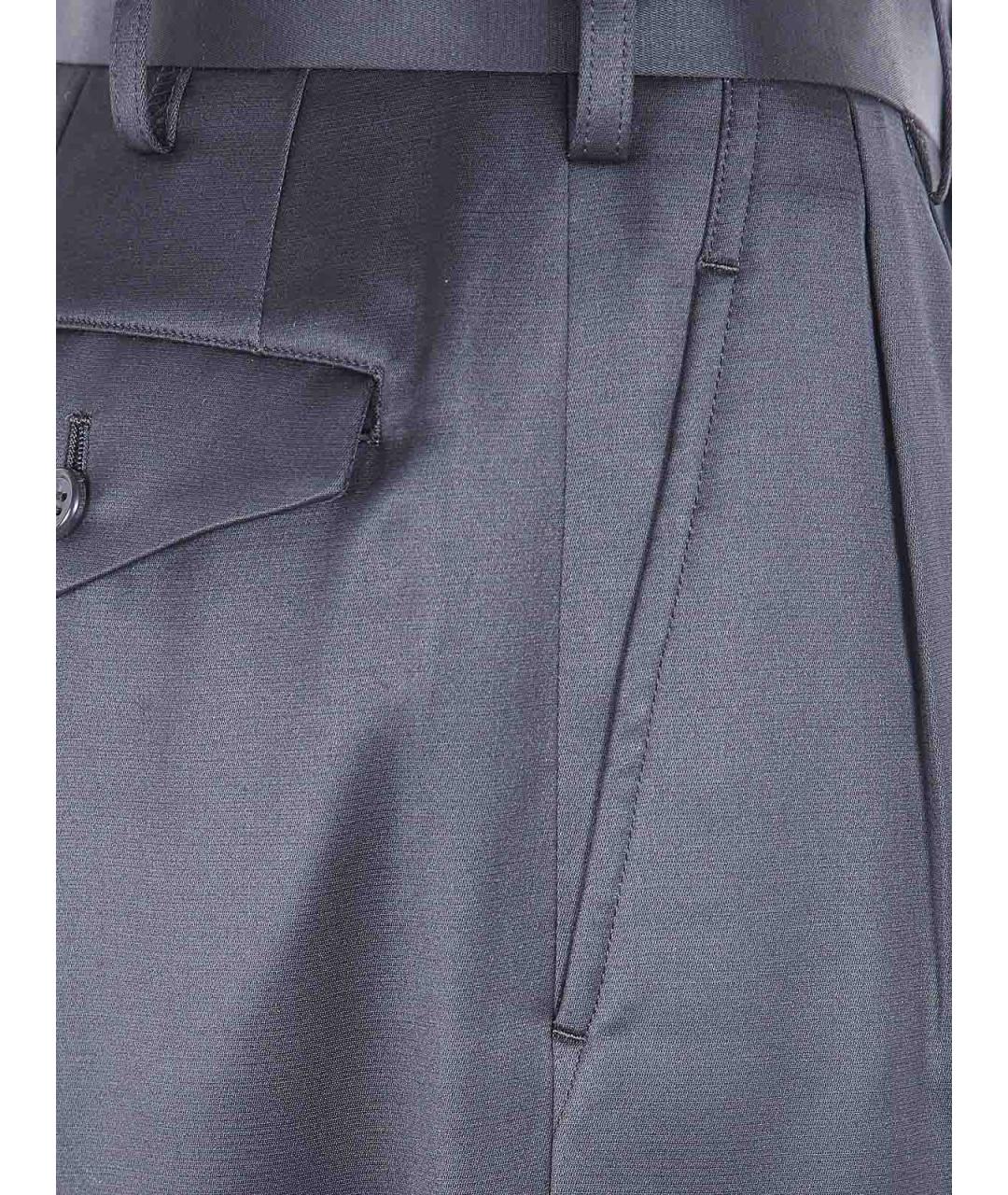 JUNYA WATANABE Черные шерстяные брюки широкие, фото 3