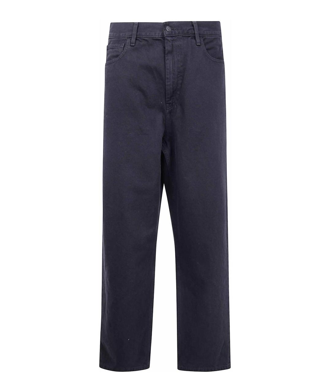 CARHARTT Синие хлопковые прямые джинсы, фото 1