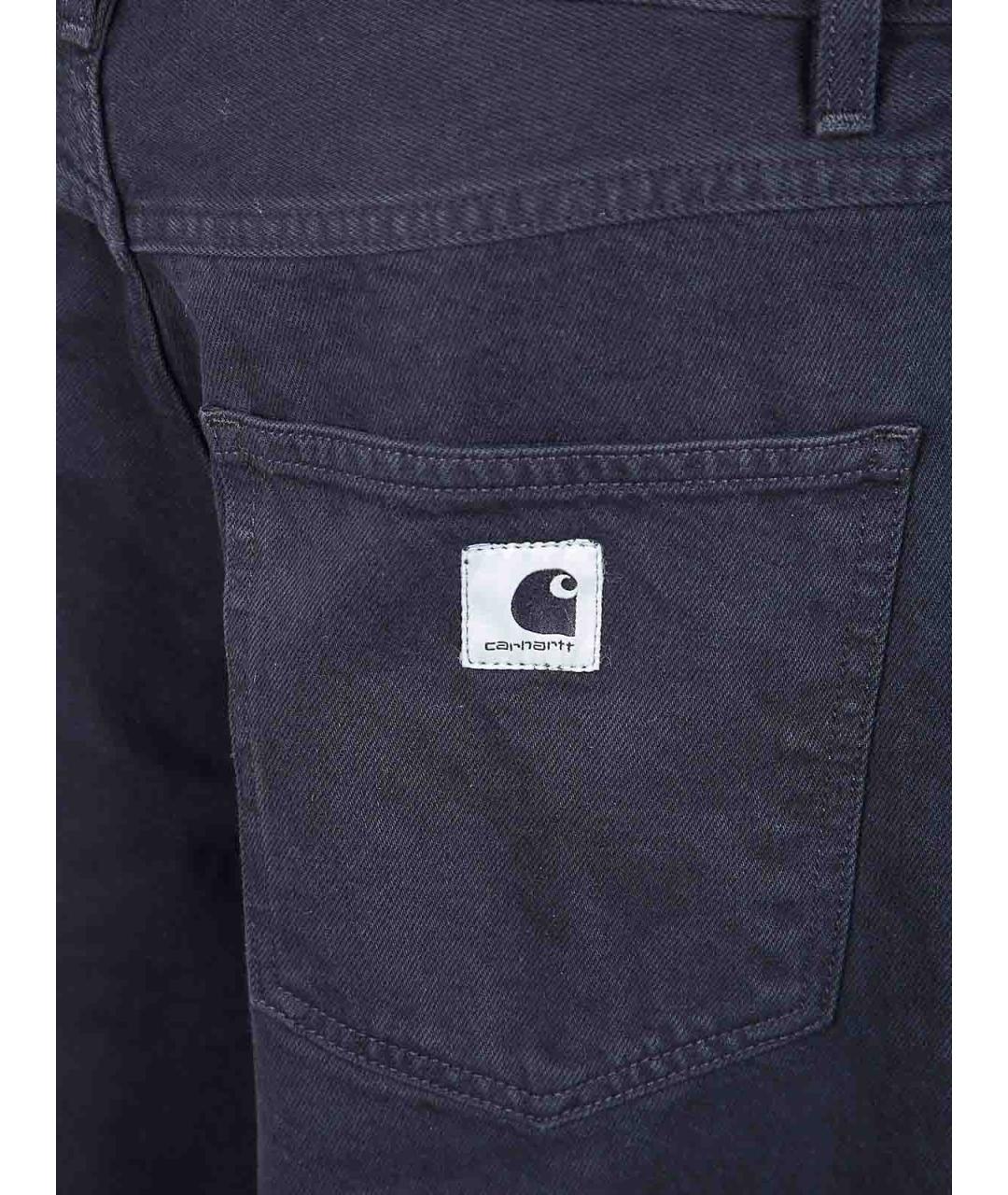CARHARTT Синие хлопковые прямые джинсы, фото 3
