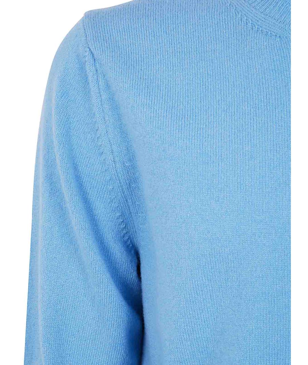 COMME DES GARÇONS Синий шерстяной джемпер / свитер, фото 3