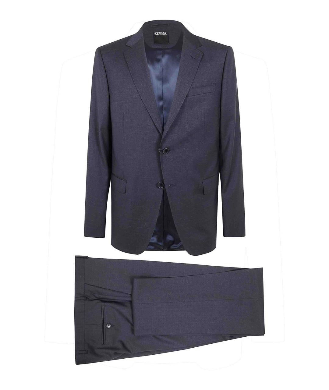 ZEGNA Черный классический костюм, фото 1