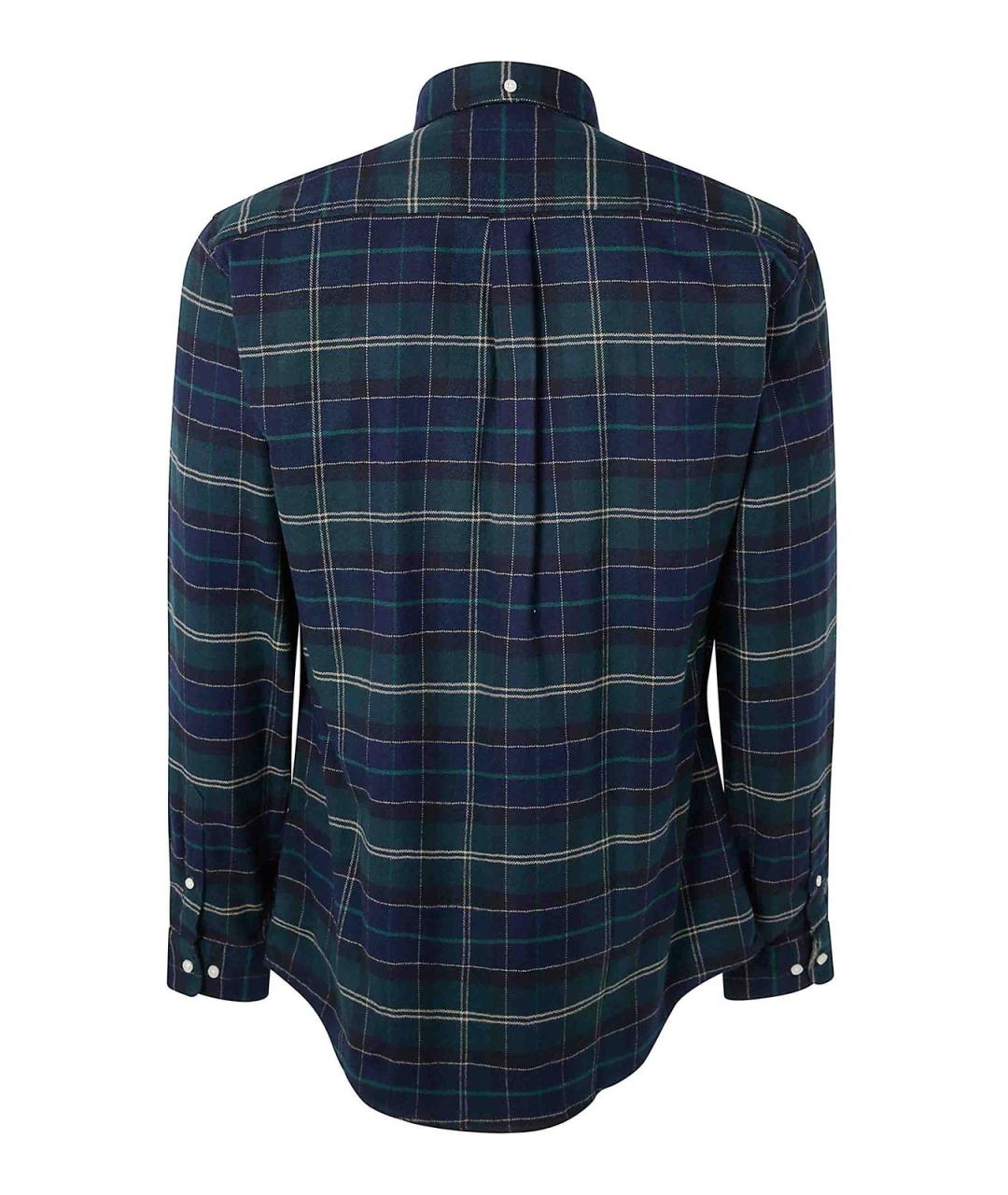 BARBOUR Зеленая хлопковая кэжуал рубашка, фото 2