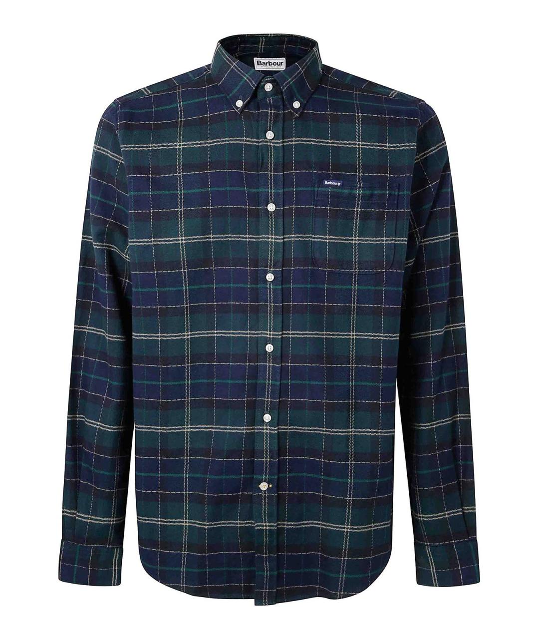 BARBOUR Зеленая хлопковая кэжуал рубашка, фото 1