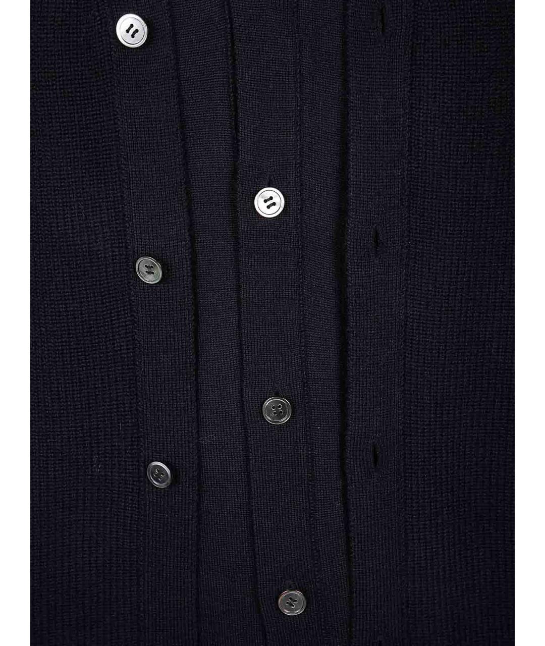 COMME DES GARÇONS HOMME PLUS Черный шерстяной кардиган, фото 3