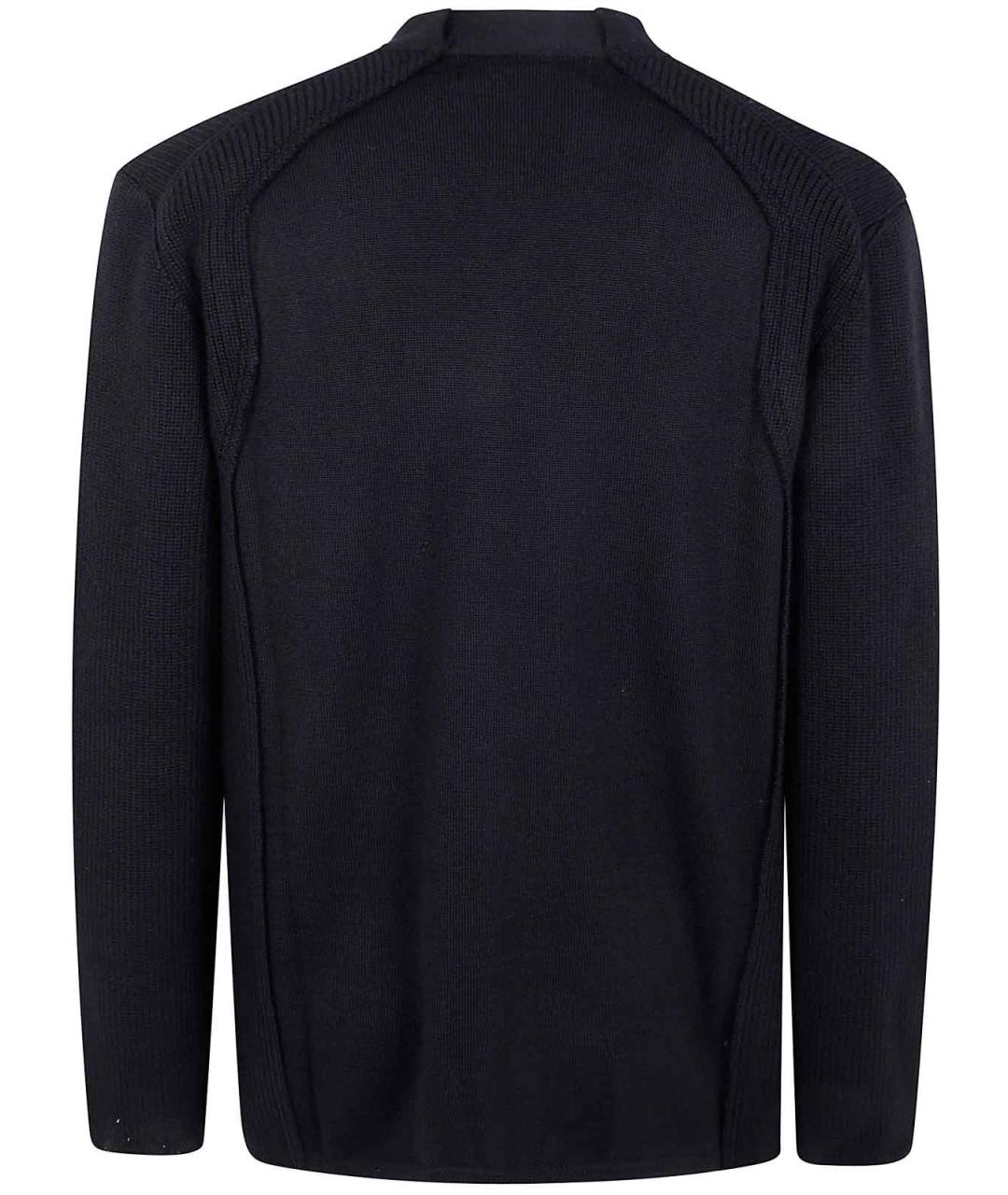 COMME DES GARÇONS HOMME PLUS Черный шерстяной кардиган, фото 2