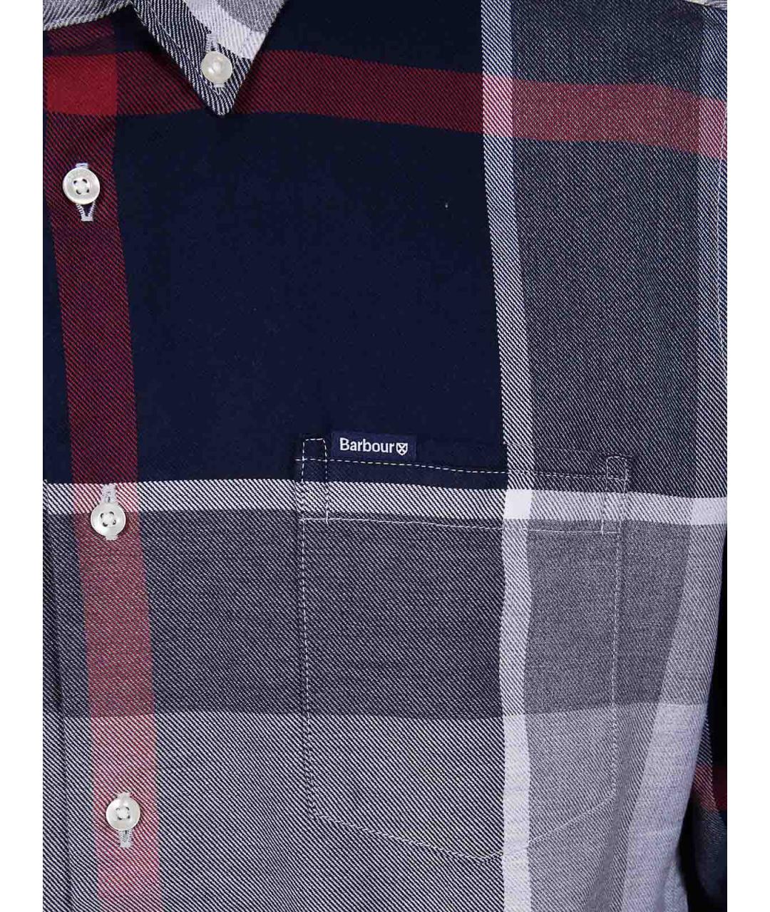 BARBOUR Синяя хлопковая кэжуал рубашка, фото 3