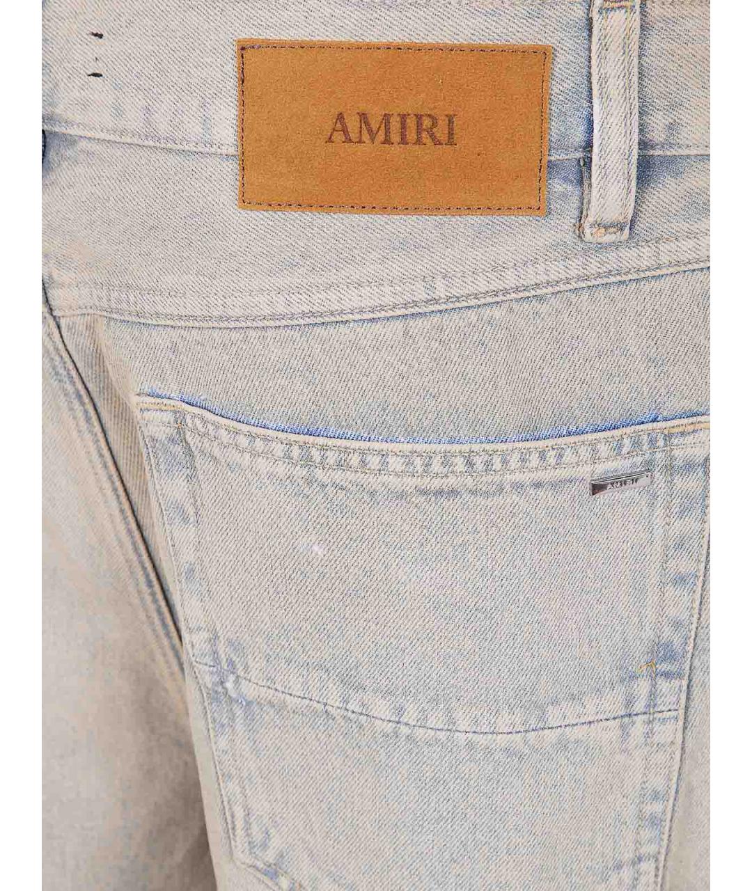 AMIRI Синие хлопковые джинсы, фото 3