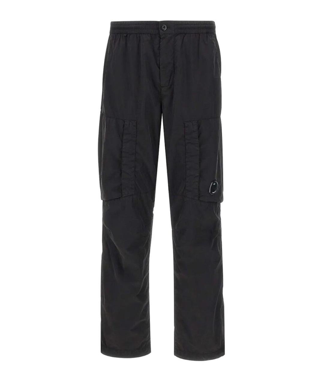 CP COMPANY Черные полиамидовые повседневные брюки, фото 1