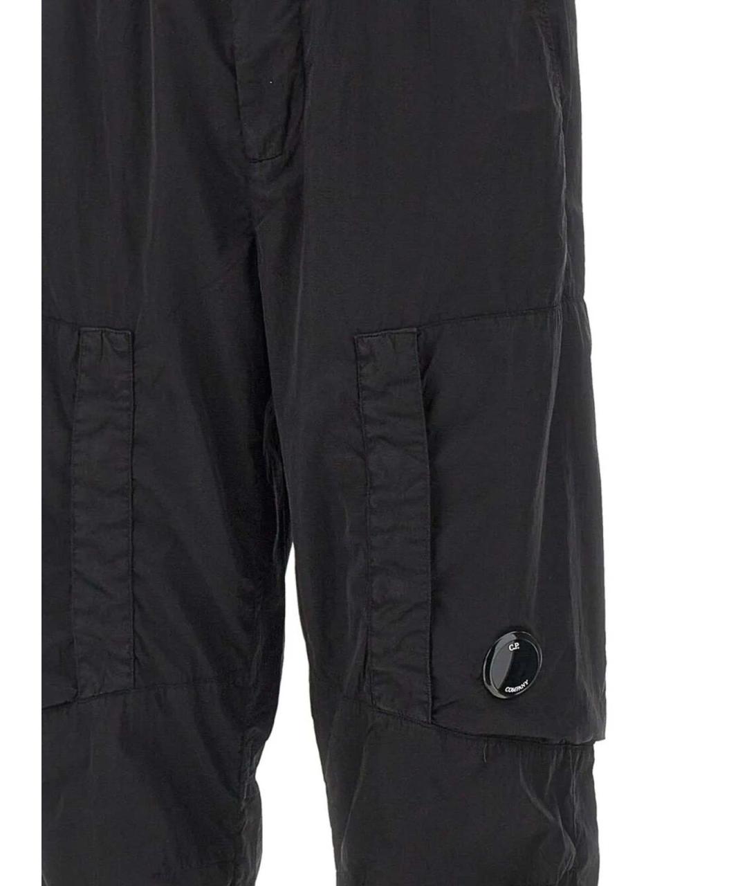 CP COMPANY Черные полиамидовые повседневные брюки, фото 3